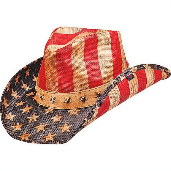 Peter Grimm Justice Drifter Hat - Antiqued American Flag
