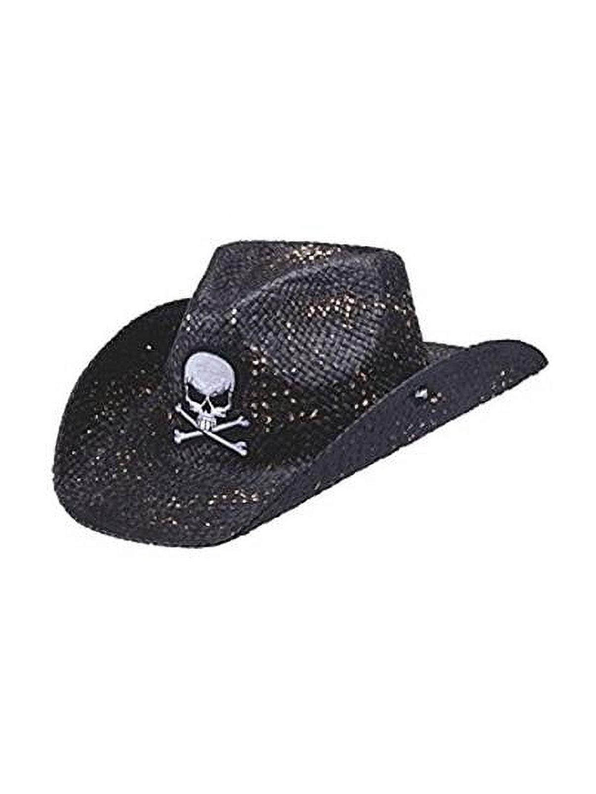 Peter Grimm Ltd Unisex Keith Straw Cowboy Hat Black One Size 