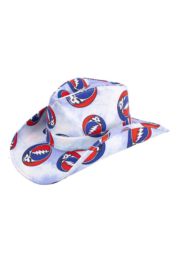 Men's Maverick Drifter Hat Greatful Dead SYF Lightining Strike Fully Patched