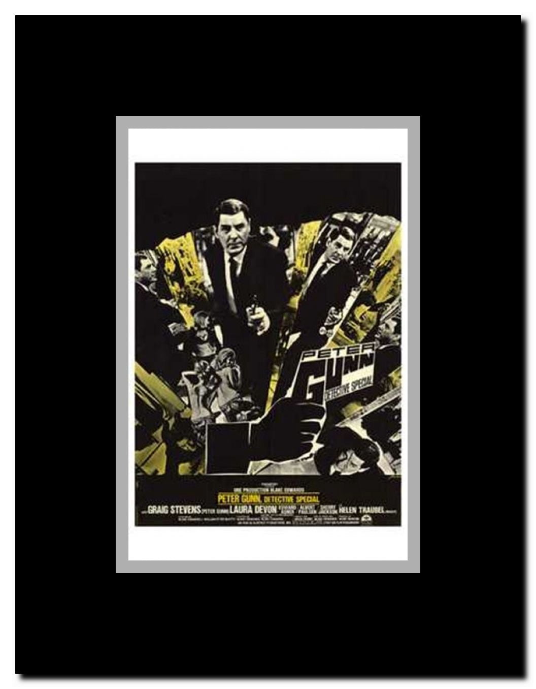 Peter Gunn Special Detective Framed Movie Poster