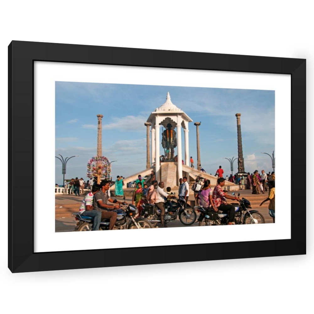 Peter Horree 20x13 Black Modern Wood Framed Wall Art Titled Mahatma