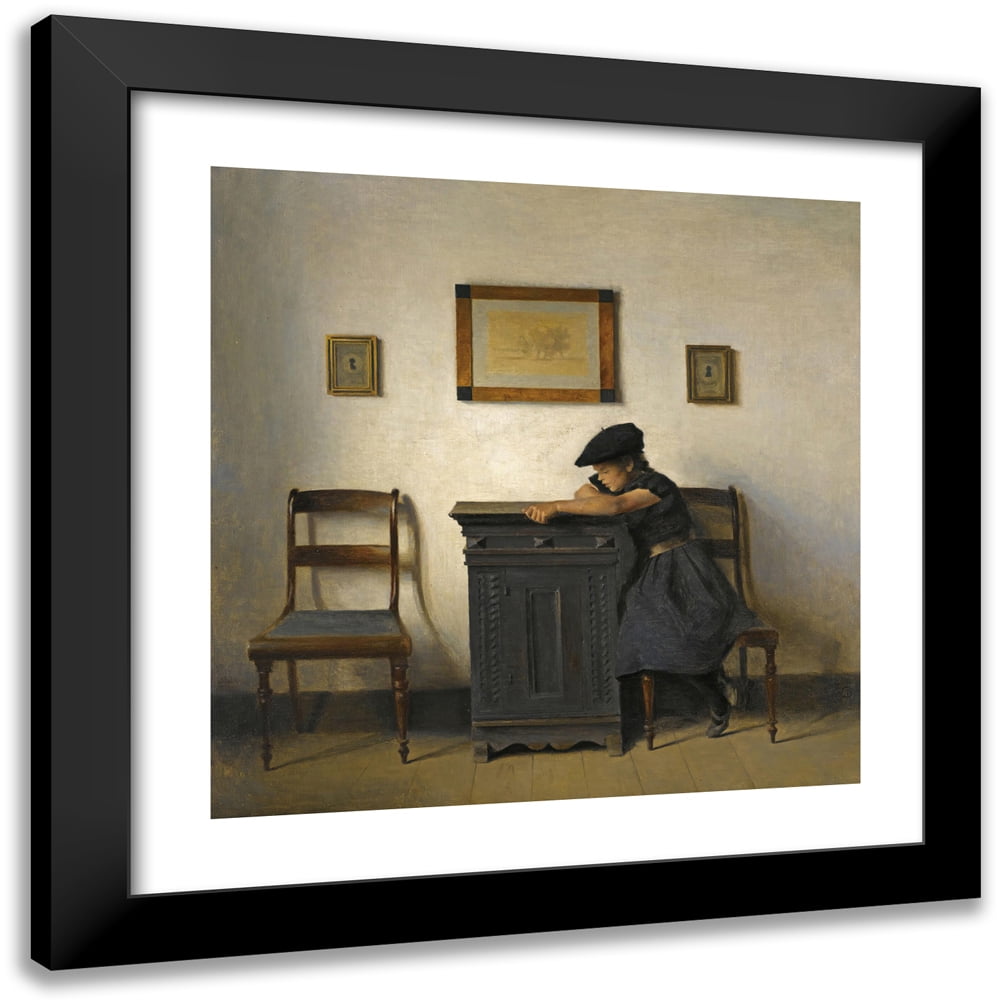 Peter Ilsted 15x15 Black Modern Framed Museum Art Print Titled - Young ...