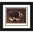 thumbnail image 1 of Peter Ilsted 24x20 Black Ornate Framed Double Matted Museum Art Print Titled: Yellow Mushrooms (1913), 1 of 5