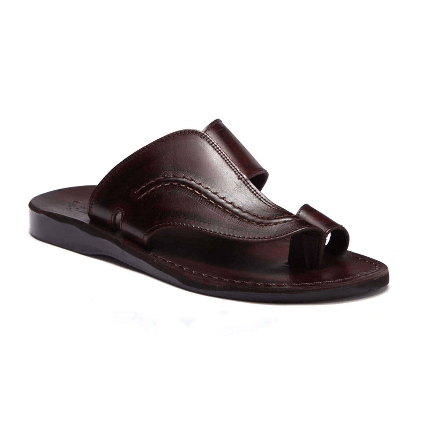 Peter - Leather Toe Strap Sandal - Mens Sandals - Walmart.com