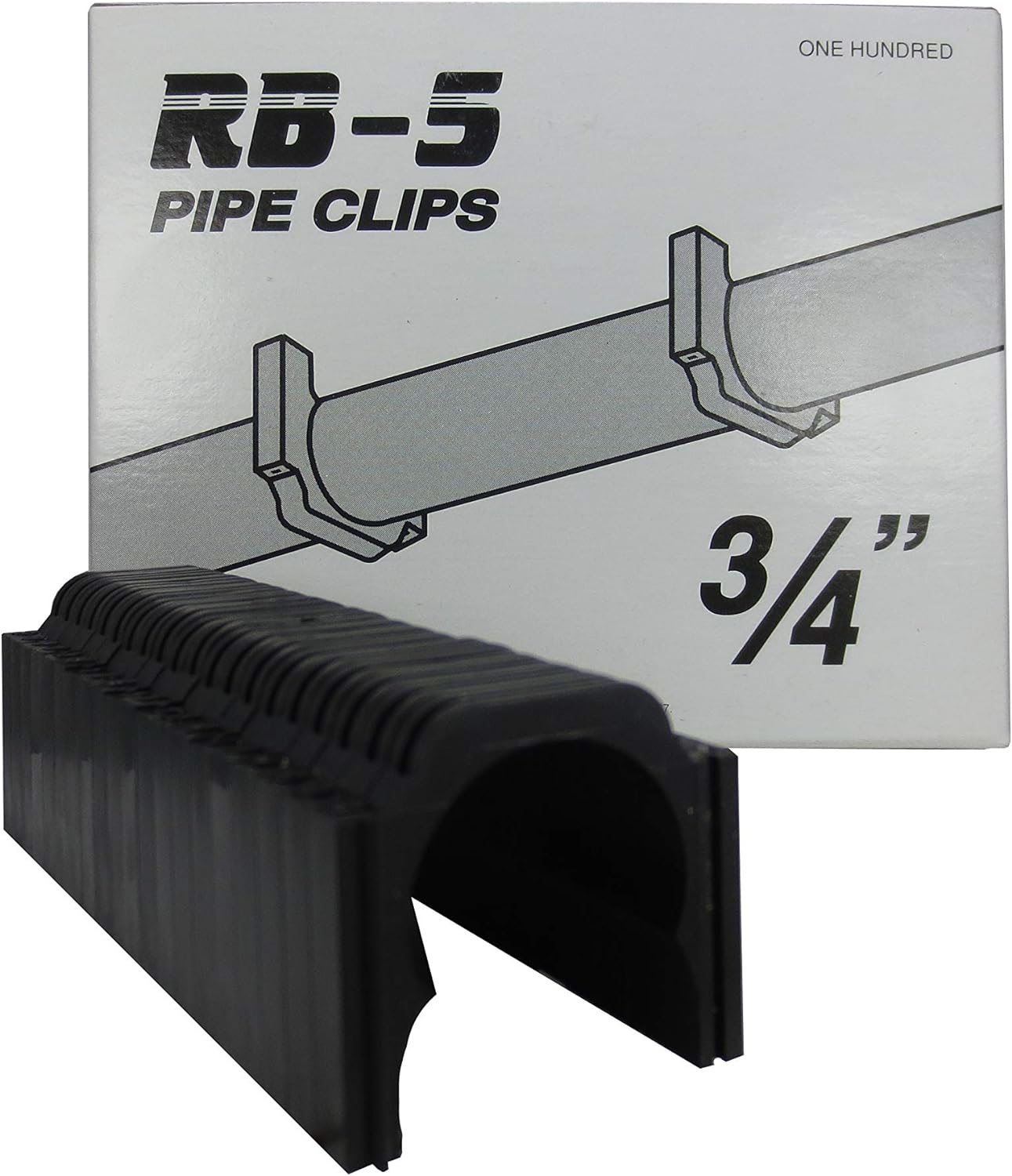 Peter Mangone 3/4" Standoff Clips (P6BK, 50 Quantity)