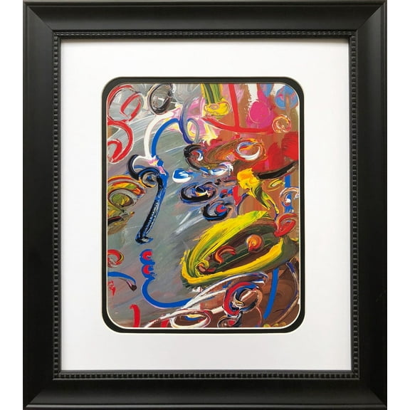 Peter Max "Abstract Series: Profile " CUSTOM FRAMED Print Generic