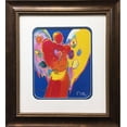 thumbnail image 1 of Peter Max "Angel With Heart" Newly Custom Framed Print Art POP psychedelic Neo Generic, 1 of 3
