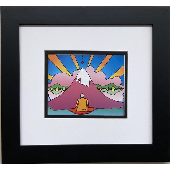 Peter Max "Himalayan Monk 1972" New FRAMED Art POP Psychedelic Generic