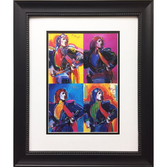 Peter Max "Mick Jagger 90-95" New CUSTOM FRAMED Print Art POP The Rolling Stones Generic