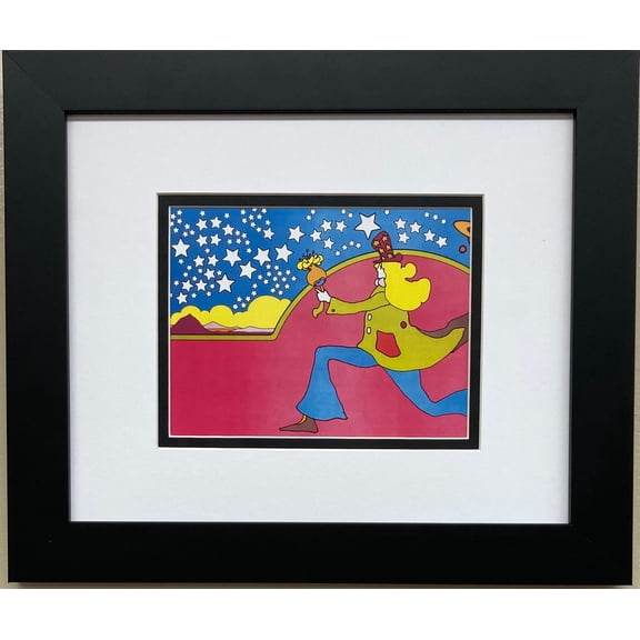 Peter Max "Star Runner - Bus Poster 1969" - Detail New FRAMED Art POP Psychedelic Generic