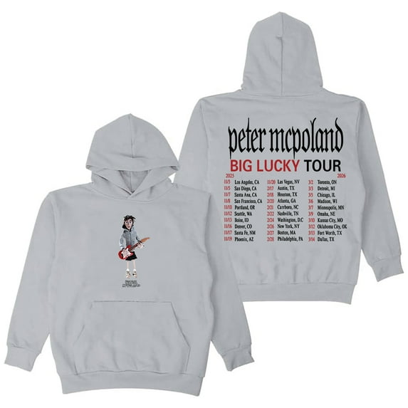 Peter McPoland Big Lucky Tour 2026 Hoodie Long Sleeve Streetwear Men Women Hooded Sweatshirt