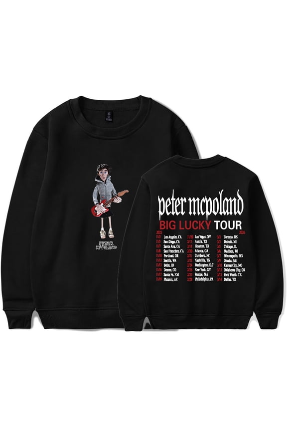 Peter McPoland Big Lucky Tour Merch Crewneck Sweatshirts Women Men Fashion Long Sleeve Tee