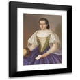 thumbnail image 1 of Peter Michal Bohúň 11x14 Black Modern Framed Museum Art Print Titled - Portrait of Anna Sefrankova (1860-1870), 1 of 5