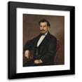 thumbnail image 1 of Peter Michal Bohúň 12x14 Black Modern Framed Museum Art Print Titled - Portrait of Gervay (1865-1870), 1 of 5