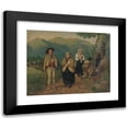 thumbnail image 1 of Peter Michal Bohúň 18x15 Black Modern Framed Museum Art Print Titled - On the Road (Linen Makers) (1840-1845), 1 of 5