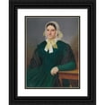 thumbnail image 1 of Peter Michal Bohúň 19x24 Black Ornate Framed Double Matted Museum Art Print Titled: Portrait of Z. Dluhovitsova, Nee Melsik (1854), 1 of 5