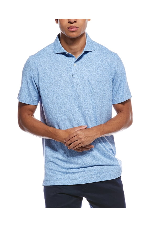 mens Cadence Performance Jersey Polo Shirt, s, Blue