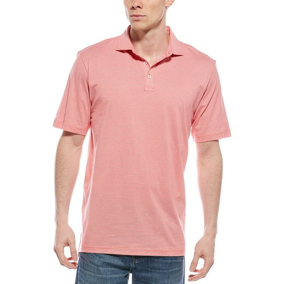 Peter Millar mens  Carpenter Stripe Crown Comfort Polo Shirt, s, Red