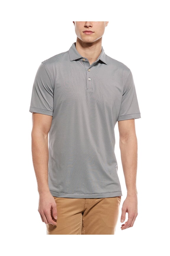 mens  Classic Fit Polo Shirt, s, Gray