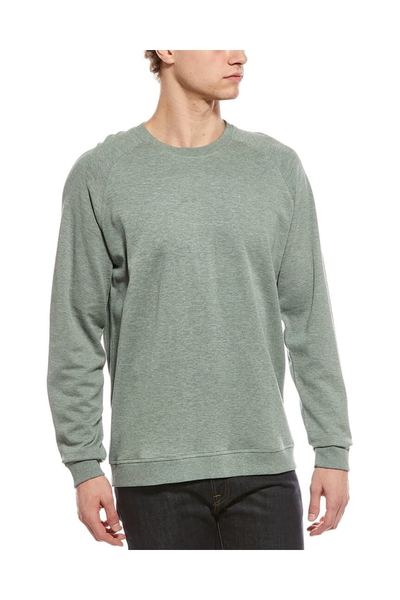 mens Crewneck Pullover, XL, Green