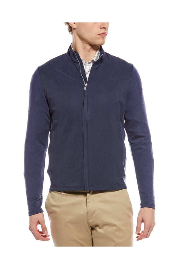 mens Full-Zip Cardigan, m, Blue