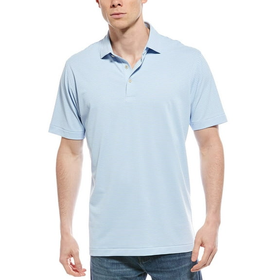 Peter Millar mens  Grace Performance Mesh Polo Shirt, s, Blue