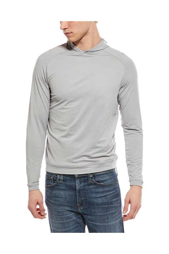 mens Hoodie, XL, Grey