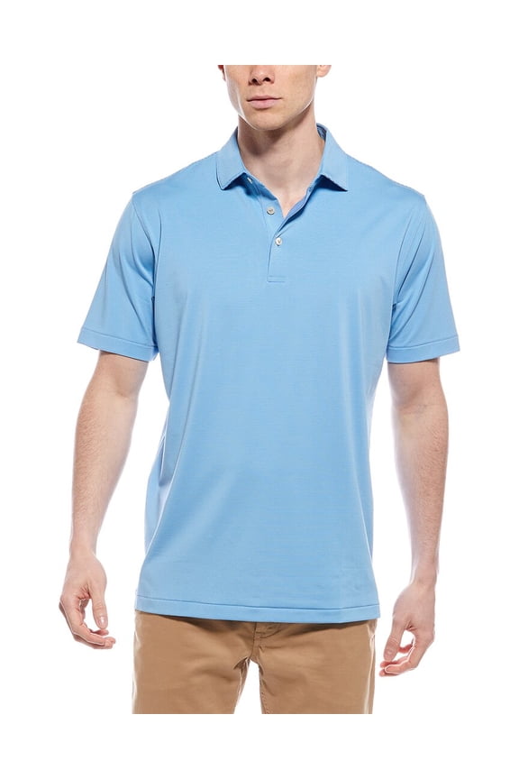 mens  Jubilee Performance Jersey Polo Shirt, s, Blue