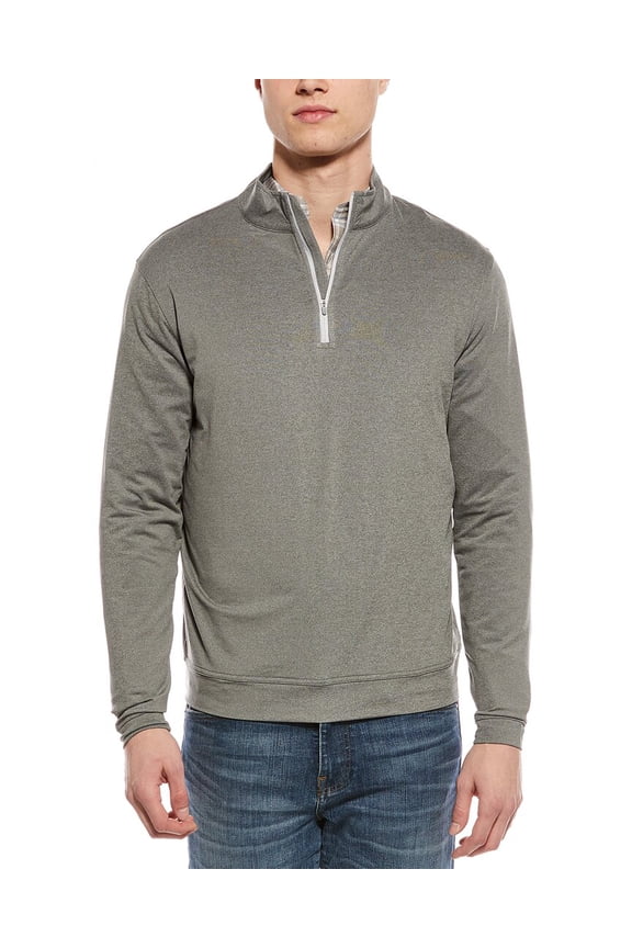mens  Perth Melange Performance 1/4-Zip Pullover, XXXL, Grey
