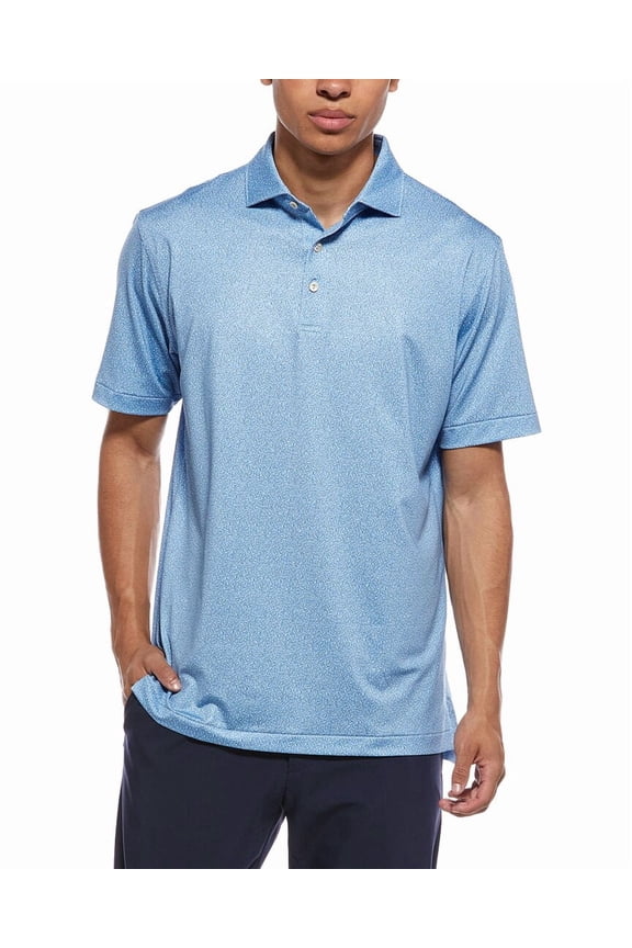 mens Polo Shirt, l, Blue