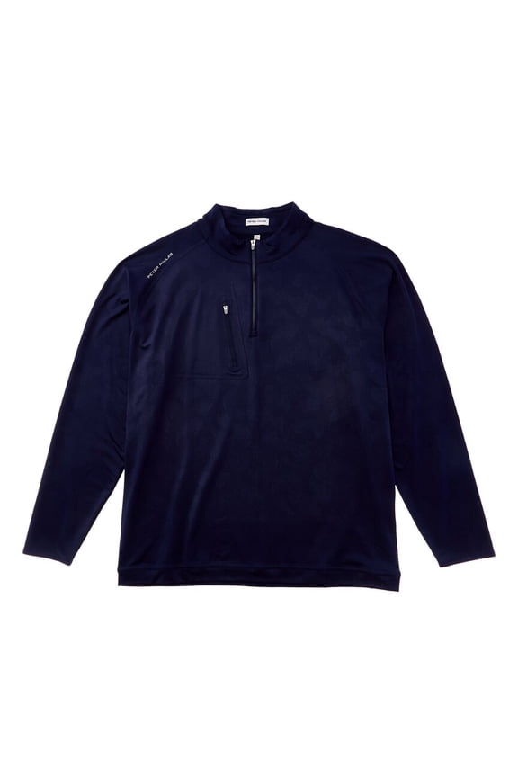 mens  Verge Windowpane 1/4-Zip Pullover, s