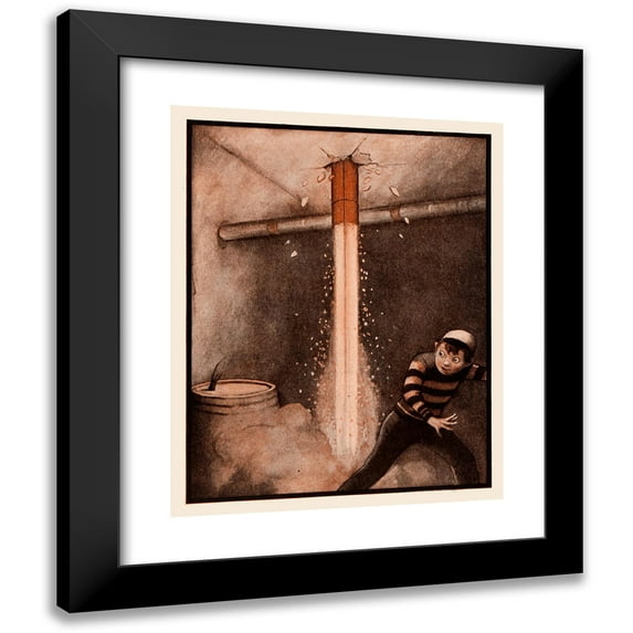 Peter Newell 20x24 Black Modern Framed Museum Art Print Titled - The Rocket Book Pl 01 (1912)