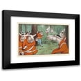 thumbnail image 1 of Peter Newell 24x17 Black Modern Framed Museum Art Print Titled - One Day, Within a Grove of Spruce, They Gathered Gum to Chew (1904), 1 of 5