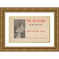 thumbnail image 1 of Peter Newell 24x17 Gold Ornate Framed and Double Matted Museum Art Print Titled - The Bicyclers and Three Other Farces by John Kendrick Bangs (1896), 1 of 4