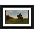 thumbnail image 1 of Peter Nicolai Arbo 24x16 Black Ornate Framed Double Matted Museum Art Print Titled: Untitled (1886), 1 of 5