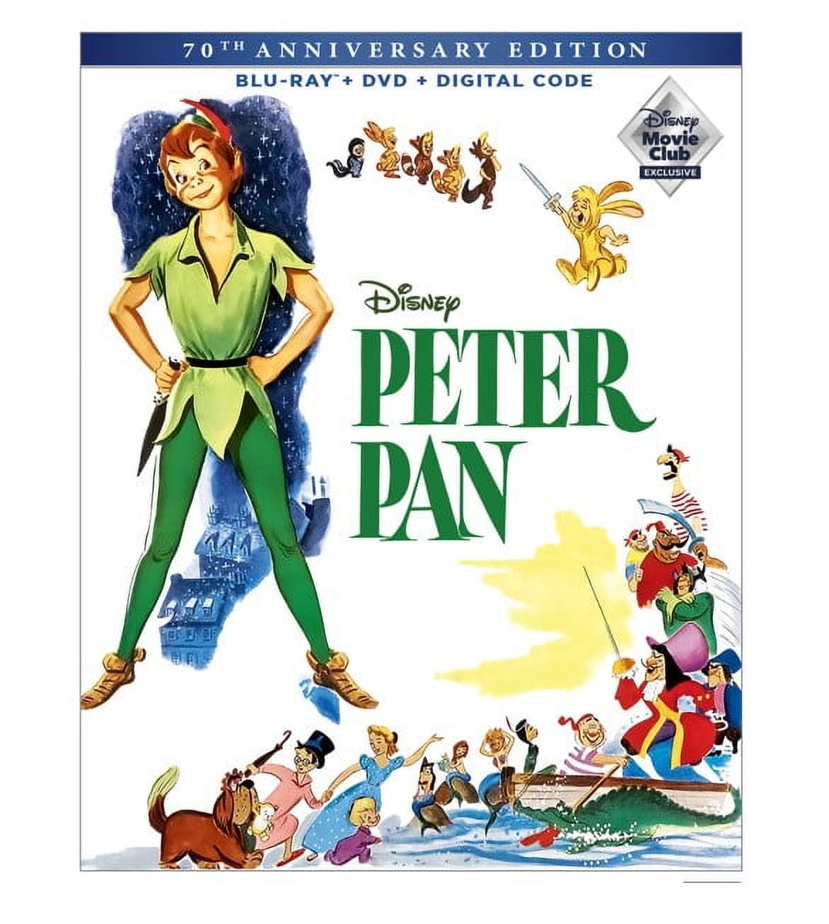 Peter Pan 70th Anniversary Edition Movie Blu-ray Set (Blu-ray + 