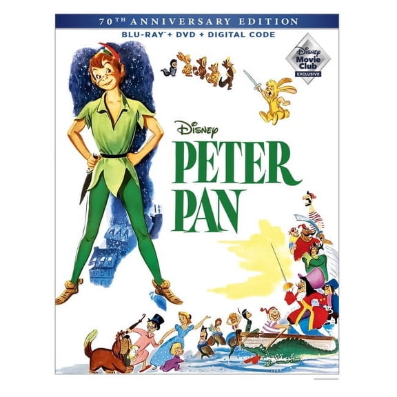 Peter Pan 70th Anniversary Edition (Blu-ray + DVD + Digital Code)