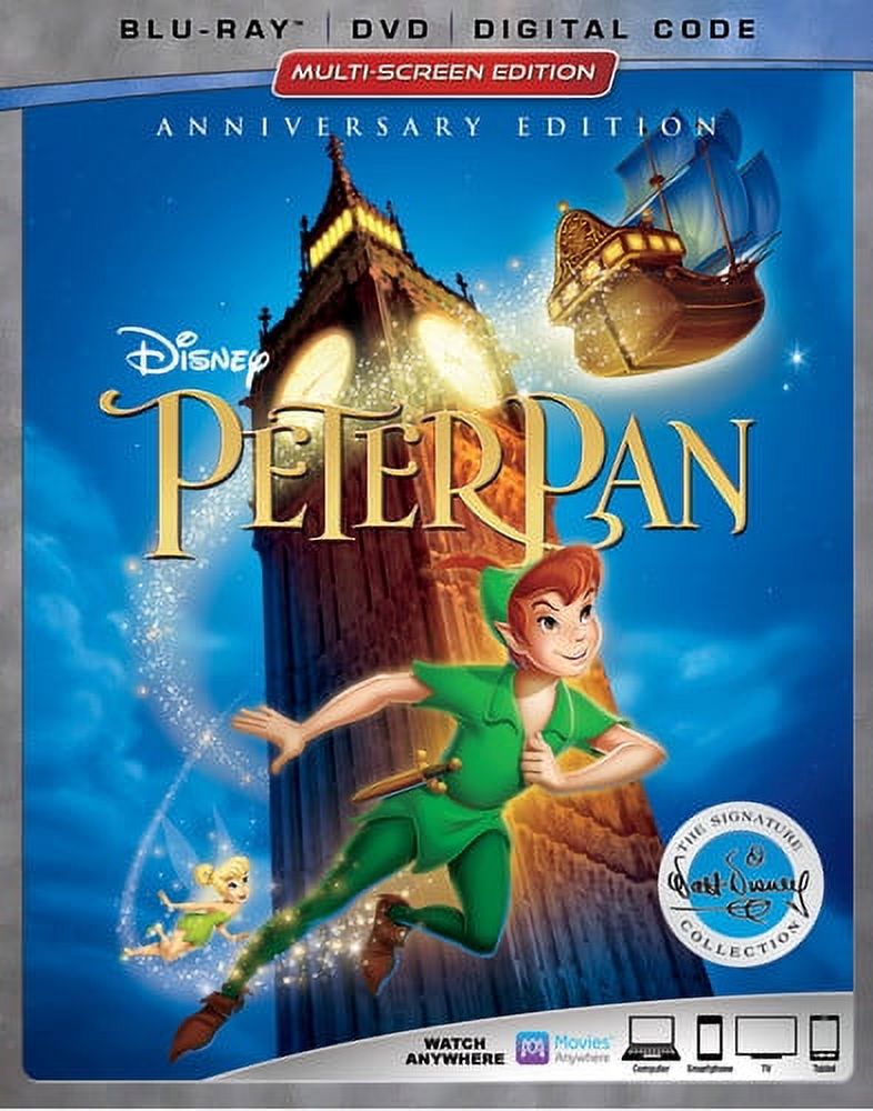 Peter Pan (Anniversary Edition) (Blu-ray DVD Digital Code)