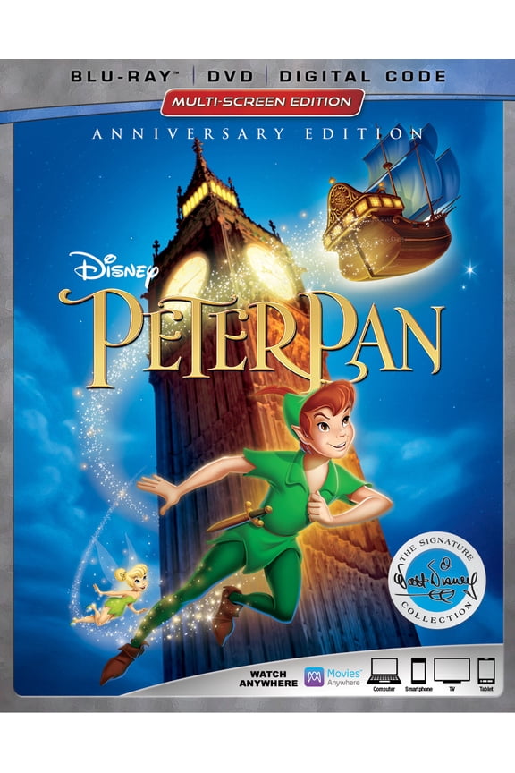 Peter Pan (Anniversary Edition) (Blu-ray + DVD + Digital Code)