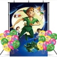 thumbnail image 1 of Peter Pan Backdrop Banner Balloons Party Decorations Supplies Taspestry Wall Decor Background Poster, 1 of 5