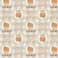 thumbnail image 1 of Peter Pan Beige Plaid Cotton Fabric, 1 of 1