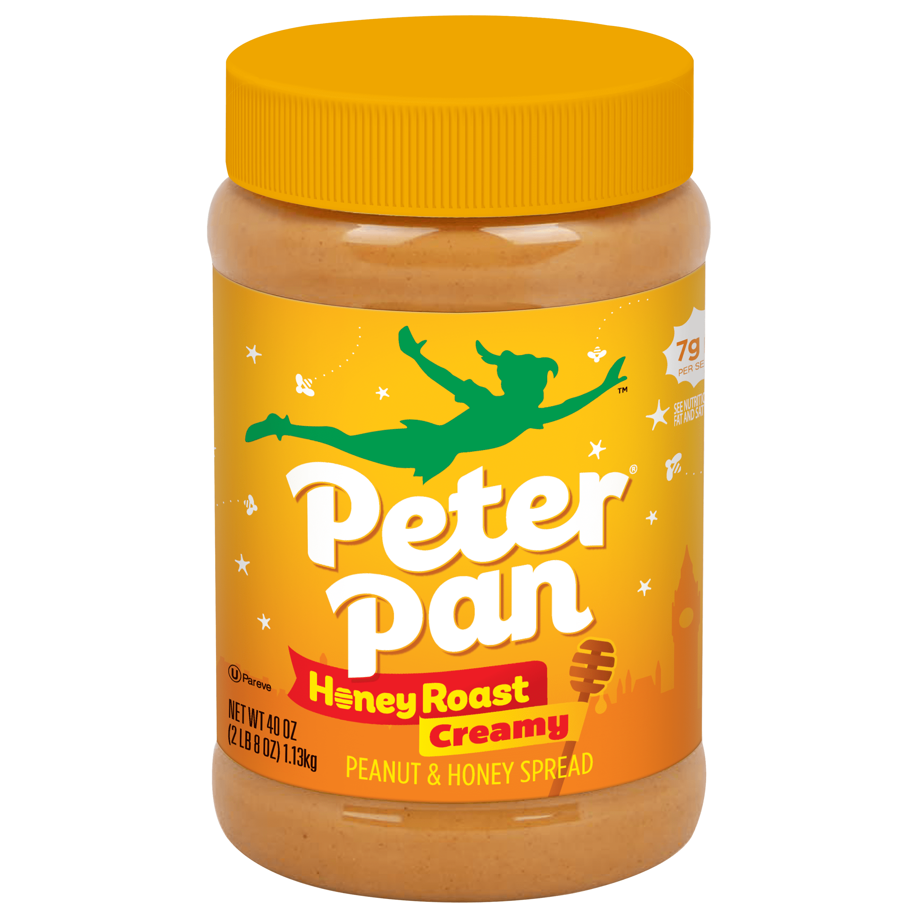 Peter Pan Creamy Honey Roast Peanut Butter Spread, 40 oz Jar