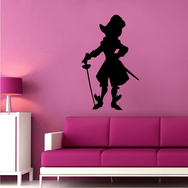 Peter Pan Disney Movie Character Captain Hook Silhouette Disney Vinyl
