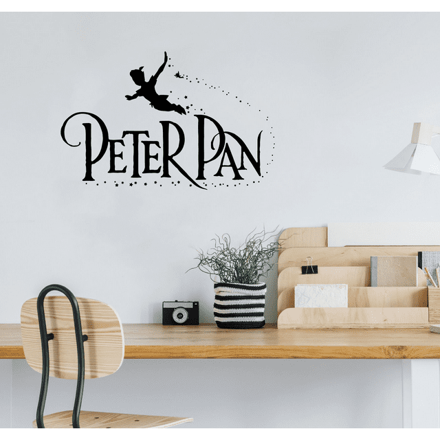 Peter Pan Disney Movie Character Peter Pan Flying Silhouette Vinyl