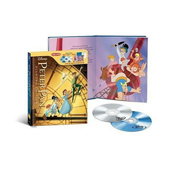 peter pan exclusive digibook / diamond edition | 32-page storybook / blu-ray + dvd disney / buena vista | 1953 | 77 min | rated g | feb 05, 2013