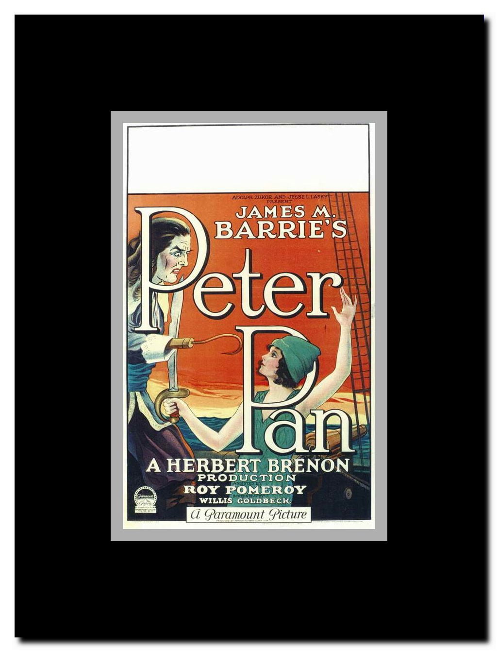 Peter Pan Framed Movie Poster