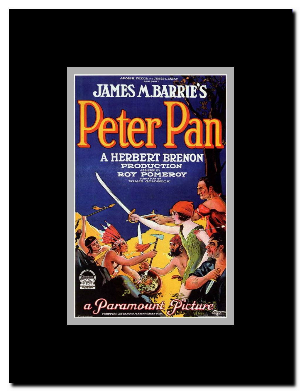 Peter Pan Framed Movie Poster