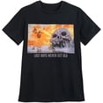 thumbnail image 1 of Peter Pan Lost Boys Skull Rock Mens T Shirt Tee Size Small, 1 of 1