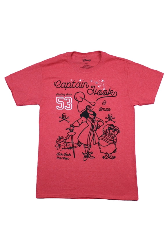 Peter Pan Mens T-Shirt - Captain Hook & Smee Since 53 Drawing (Small)