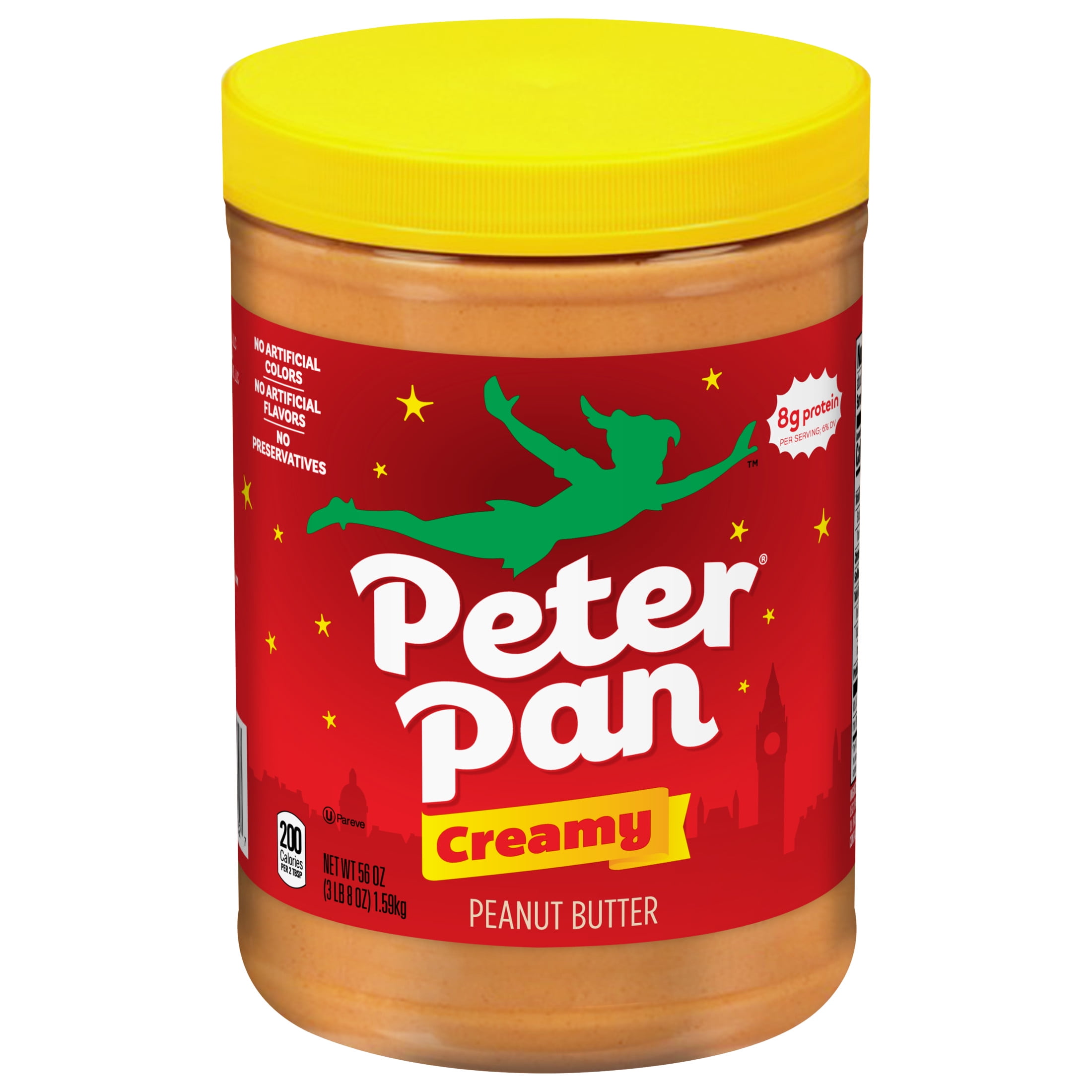 Peter Pan Original Creamy Peanut Butter Spread, Gluten-Free, 56 oz Jar
